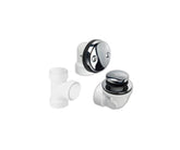 ABS Plumber's Half Kit with Economy Soft Toe Touch Trim (Two Hole Face Plate)